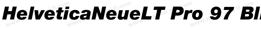 HelveticaNeueLT Pro 97 BlkCn字体转换